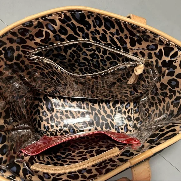 Consuela Black and Tan Floral Tote - Picture 9 of 16